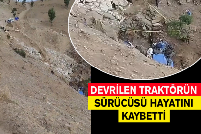 Devrilen Traktörün Sürücüsü Hayatını Kaybetti