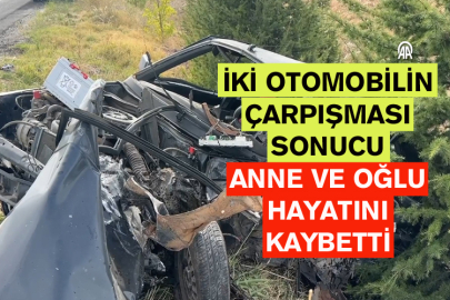 İki Otomobilin Çarpışması Sonucu Anne Ve Oğlu Hayatını Kaybetti