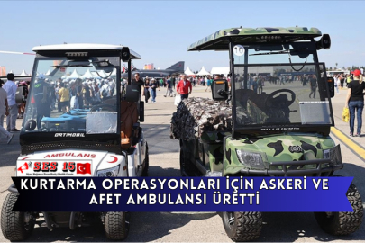 Kurtarma Operasyonları İçin Askeri Ve Afet Ambulansı Üretti