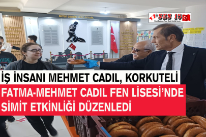 İş İnsanı Mehmet Cadıl, Korkuteli Fatma-mehmet Cadıl Fen Lisesi’nde Simit Etkinliği Düzenledi