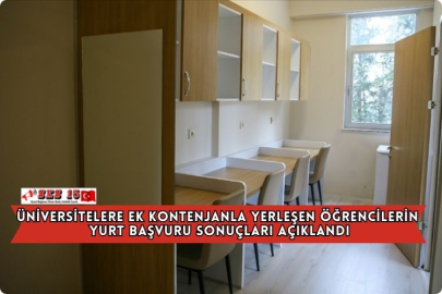 Üniversitelere Ek Kontenjanla Yerleşen Öğrencilerin Yurt Başvuru Sonuçları Açıklandı