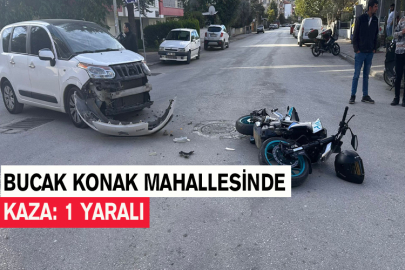 Bucak Konak Mahallesinde Kaza: 1 Yaralı