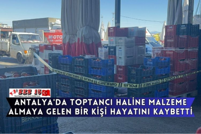 Antalya'da Toptancı Haline Malzeme Almaya Gelen Bir Kişi Hayatını Kaybetti