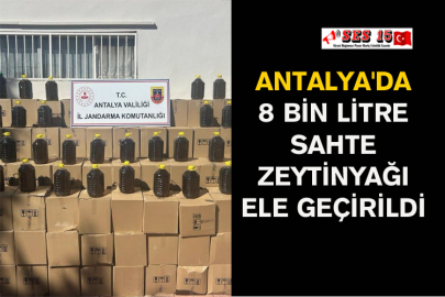 Antalya'da 8 Bin Litre Sahte Zeytinyağı Ele Geçirildi