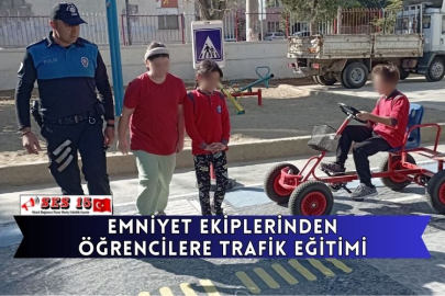 Emniyet Ekiplerinden Öğrencilere Trafik Eğitimi