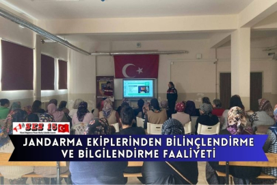 Jandarma Ekiplerinden Bilinçlendirme Ve Bilgilendirme Faaliyeti