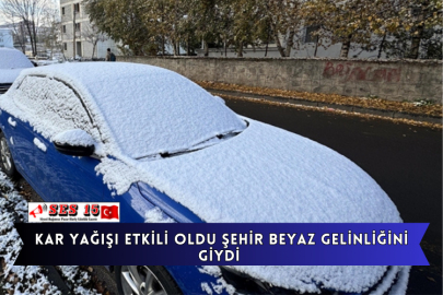 Kar Yağışı Etkili Oldu Şehir Beyaz Gelinliğini Giydi