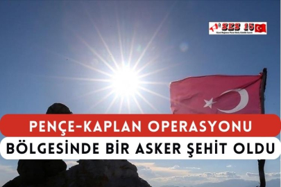 Pençe-Kaplan Operasyonu Bölgesinde Bir Asker Şehit Oldu