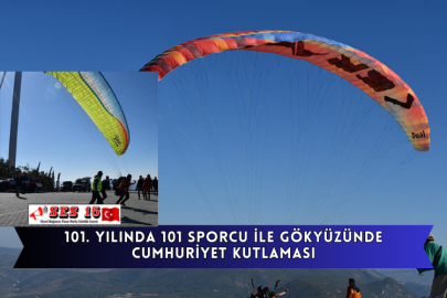 101. Yılında 101 Sporcu İle Gökyüzünde Cumhuriyet Kutlaması