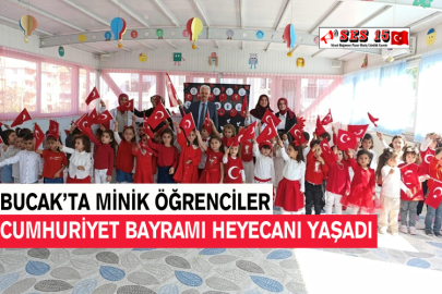 Bucak’ta Minik Kur’an Kursu Öğrencileri 29 Ekim Cumhuriyet Bayramı Heyecanı Yaşadı