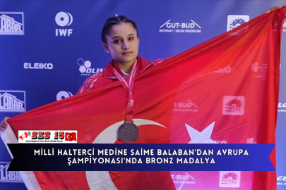 Milli Halterci Medine Saime Balaban'dan Avrupa Şampiyonası'nda Bronz Madalya