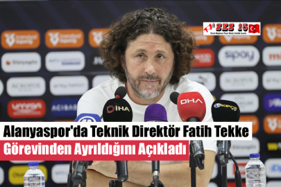 Alanyaspor'da Teknik Direktör Fatih Tekke Görevinden Ayrıldığını Açıkladı