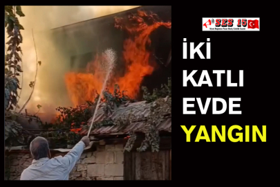 İki Katlı Evde Yangın