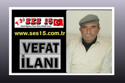 Bucak Vefat İsmail Özdamar(74) (Kocabıyık)