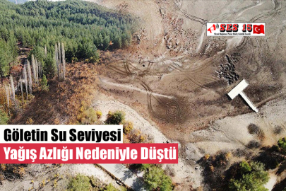 Göletin Su Seviyesi Yağış Azlığı Nedeniyle Düştü