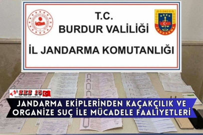 Jandarma Ekiplerinden Kaçakçılık Ve Organize Suç İle Mücadele Faaliyetleri