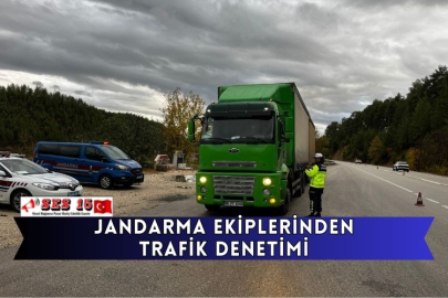 Jandarma Ekiplerinden Trafik Denetimi