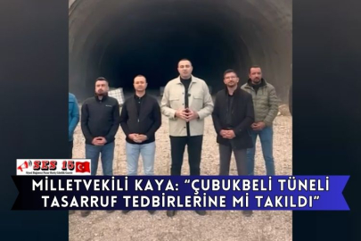 Milletvekili Kaya: “Çubukbeli Tüneli Tasarruf Tedbirlerine Mi Takıldı?”