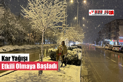 Kar Yağışı Etkili Olmaya Başladı