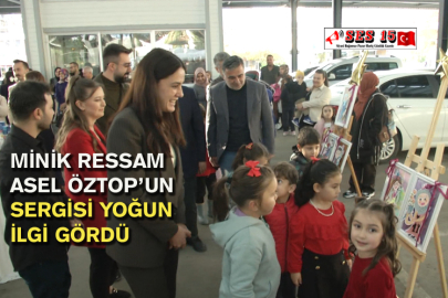 Minik Ressam Asel Öztop’un Sergisi Yoğun İlgi Gördü