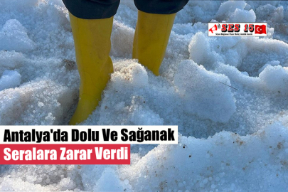 Antalya'da Dolu Ve Sağanak Seralara Zarar Verdi