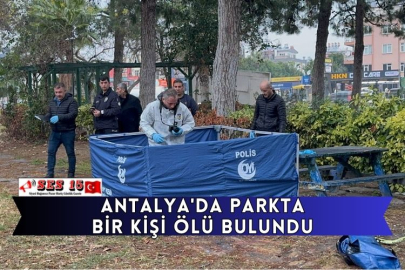 Antalya'da Parkta Bir Kişi Ölü Bulundu