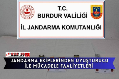 Jandarma Ekiplerinden Uyuşturucu İle Mücadele Faaliyetleri 