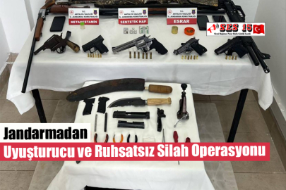 Jandarmadan Uyuşturucu ve Ruhsatsız Silah Operasyonu