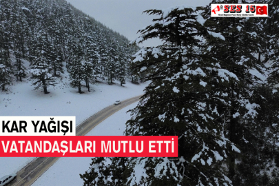 Kar Yağışı Vatandaşları Mutlu Etti