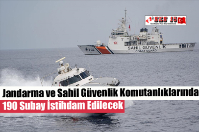 Jandarma ve Sahil Güvenlik Komutanlıklarında 190 Subay İstihdam Edilecek