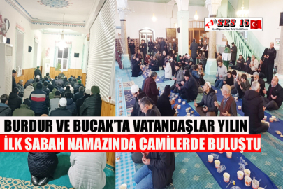 Burdur Ve Bucak’ta Vatandaşlar Yılın İlk Sabah Namazında Camilerde Buluştu