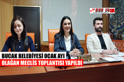 Bucak Belediyesi Ocak Ayı Olağan Meclis Toplantısı Yapıldı