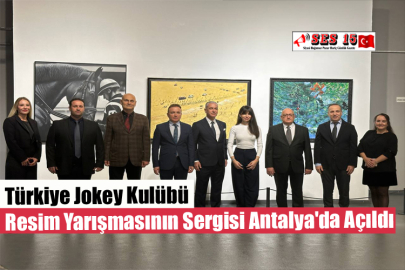 Türkiye Jokey Kulübü Resim Yarışmasının Sergisi Antalya'da Açıldı