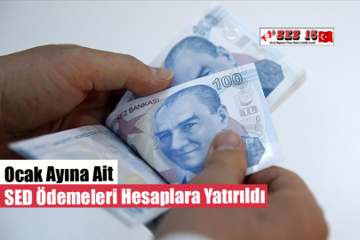 Ocak Ayına Ait SED Ödemeleri Hesaplara Yatırıldı