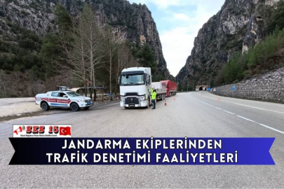 Jandarma Ekiplerinden Trafik Denetimi Faaliyetleri