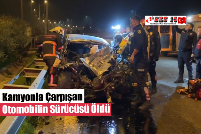 Kamyonla Çarpışan Otomobilin Sürücüsü Öldü