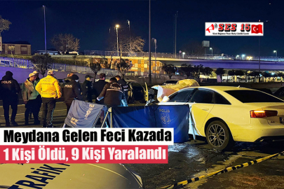 Meydana Gelen Feci Kazada 1 Kişi Öldü, 9 Kişi Yaralandı