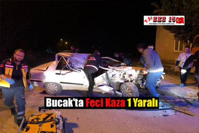 Bucak'ta Feci Kaza 1 Yaralı