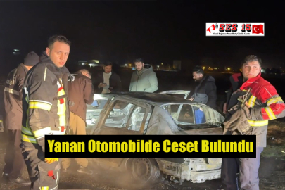 Yanan Otomobilde Ceset Bulundu