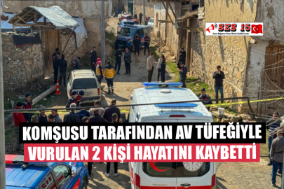 Komşusu Tarafından Av Tüfeğiyle Vurulan 2 Kişi Hayatını Kaybetti 