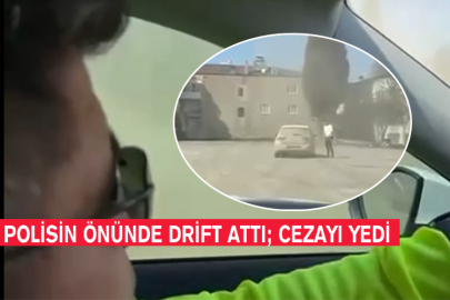 Polisin Önünde Drift Attı; Cezayı Yedi